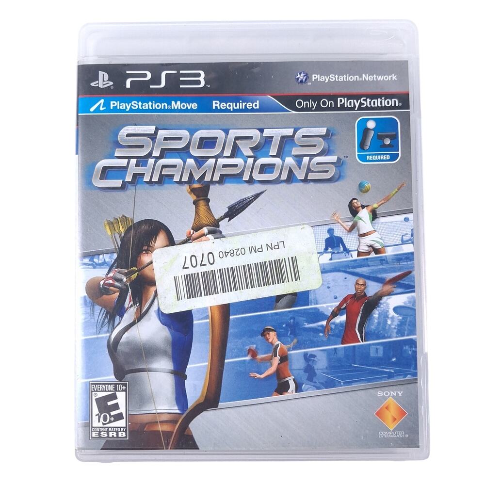 Sports Champions PlayStation 3 PS3 Move Motion Gaming Disc Complete CIB